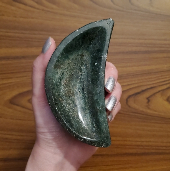 Crystal crescent moon dish - Picture 12 of 12